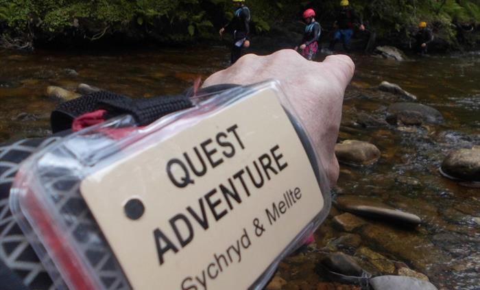 Gorge Scrambling and Gorge Walking in the Brecon Beacons National Parks Waterfalls region. Flowing rivers, cascading waterfalls, stunning scenery.